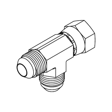 Hydraulic Fitting-Steel04MJ-04FJX-04MJ TEE